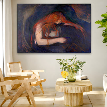 Quadro Stampa su Tela Amore e Dolore, Edvard Munch - CupidoDesign