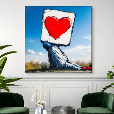 Quadro Stampa su Tela Amore in batteria - CupidoDesign