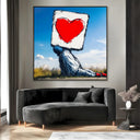 Quadro Stampa su Tela Amore in batteria - CupidoDesign