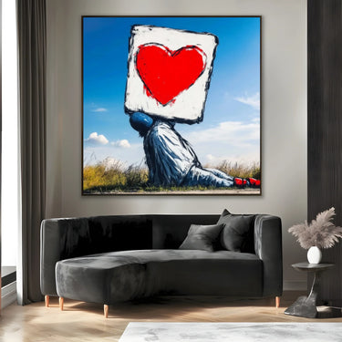 Quadro Stampa su Tela Amore in batteria - CupidoDesign