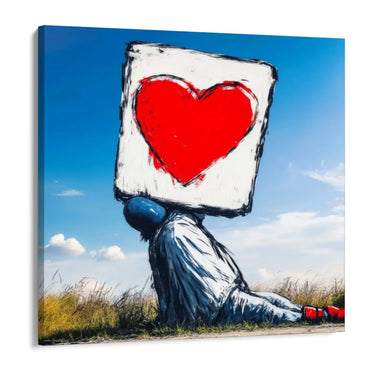 Quadro Stampa su Tela Amore in batteria - CupidoDesign