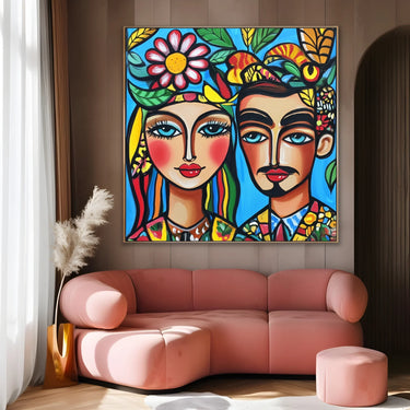 Quadro Stampa su Tela Anime Colorate - CupidoDesign