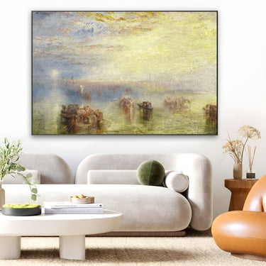 Quadro Stampa su Tela Approccio a Venezia, William Turner - CupidoDesign