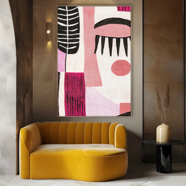 Quadro Stampa su Tela Armonia Rosata - CupidoDesign