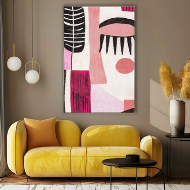 Quadro Stampa su Tela Armonia Rosata - CupidoDesign