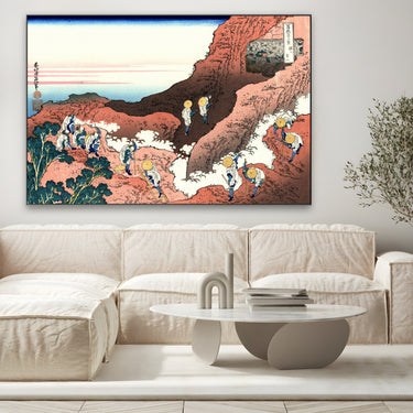 Quadro Stampa su Tela Arrampicata sul Monte Fuji, Katsushika Hokusai - CupidoDesign