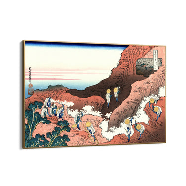 Quadro Stampa su Tela Arrampicata sul Monte Fuji, Katsushika Hokusai - CupidoDesign