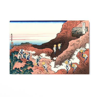 Quadro Stampa su Tela Arrampicata sul Monte Fuji, Katsushika Hokusai - CupidoDesign