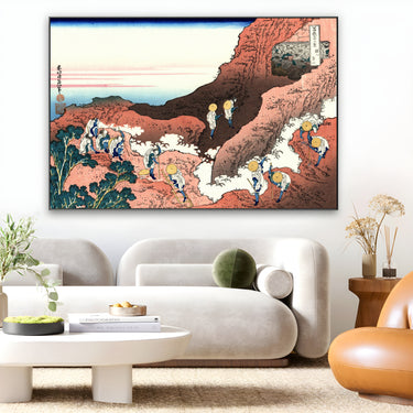 Quadro Stampa su Tela Arrampicata sul Monte Fuji, Katsushika Hokusai - CupidoDesign