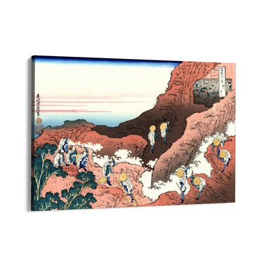 Quadro Stampa su Tela Arrampicata sul Monte Fuji, Katsushika Hokusai - CupidoDesign