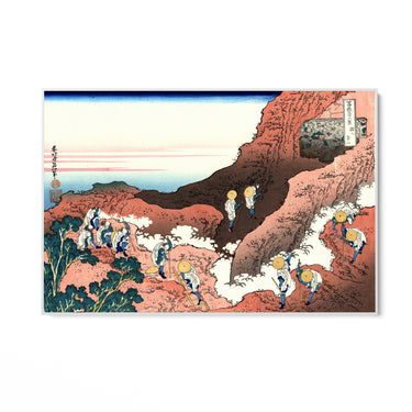 Quadro Stampa su Tela Arrampicata sul Monte Fuji, Katsushika Hokusai - CupidoDesign