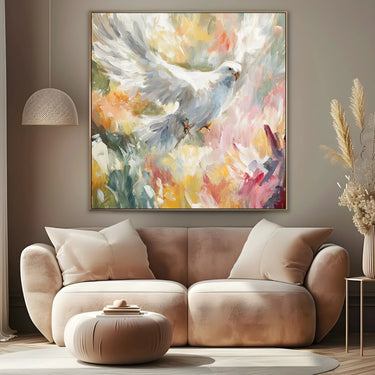 Quadro Stampa su Tela Ascesa Bianca - CupidoDesign