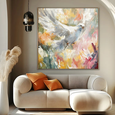 Quadro Stampa su Tela Ascesa Bianca - CupidoDesign