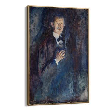 Quadro Stampa su Tela Autoritratto con sigaretta, Edvard Munch - CupidoDesign