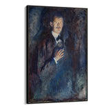 Quadro Stampa su Tela Autoritratto con sigaretta, Edvard Munch - CupidoDesign