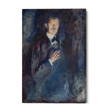 Quadro Stampa su Tela Autoritratto con sigaretta, Edvard Munch - CupidoDesign
