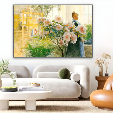 Quadro Stampa su Tela Azalea, Carl Larsson - CupidoDesign