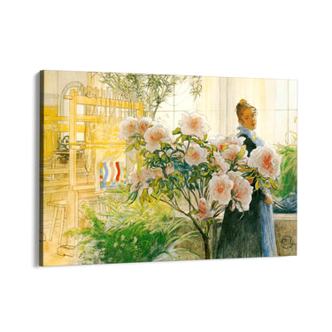 Quadro Stampa su Tela Azalea, Carl Larsson - CupidoDesign