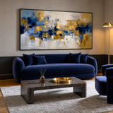 Azul y dorado