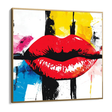 Quadro Stampa su Tela Bacio che vibra - CupidoDesign