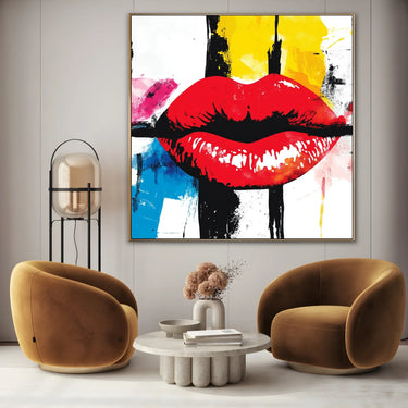 Quadro Stampa su Tela Bacio che vibra - CupidoDesign
