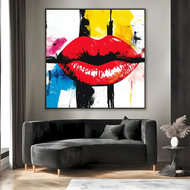 Quadro Stampa su Tela Bacio che vibra - CupidoDesign