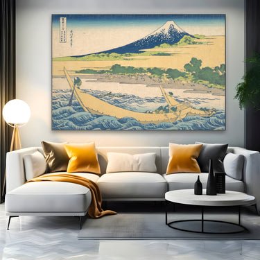 Quadro Stampa su Tela Baia di Tago, Katsushika Hokusai - CupidoDesign