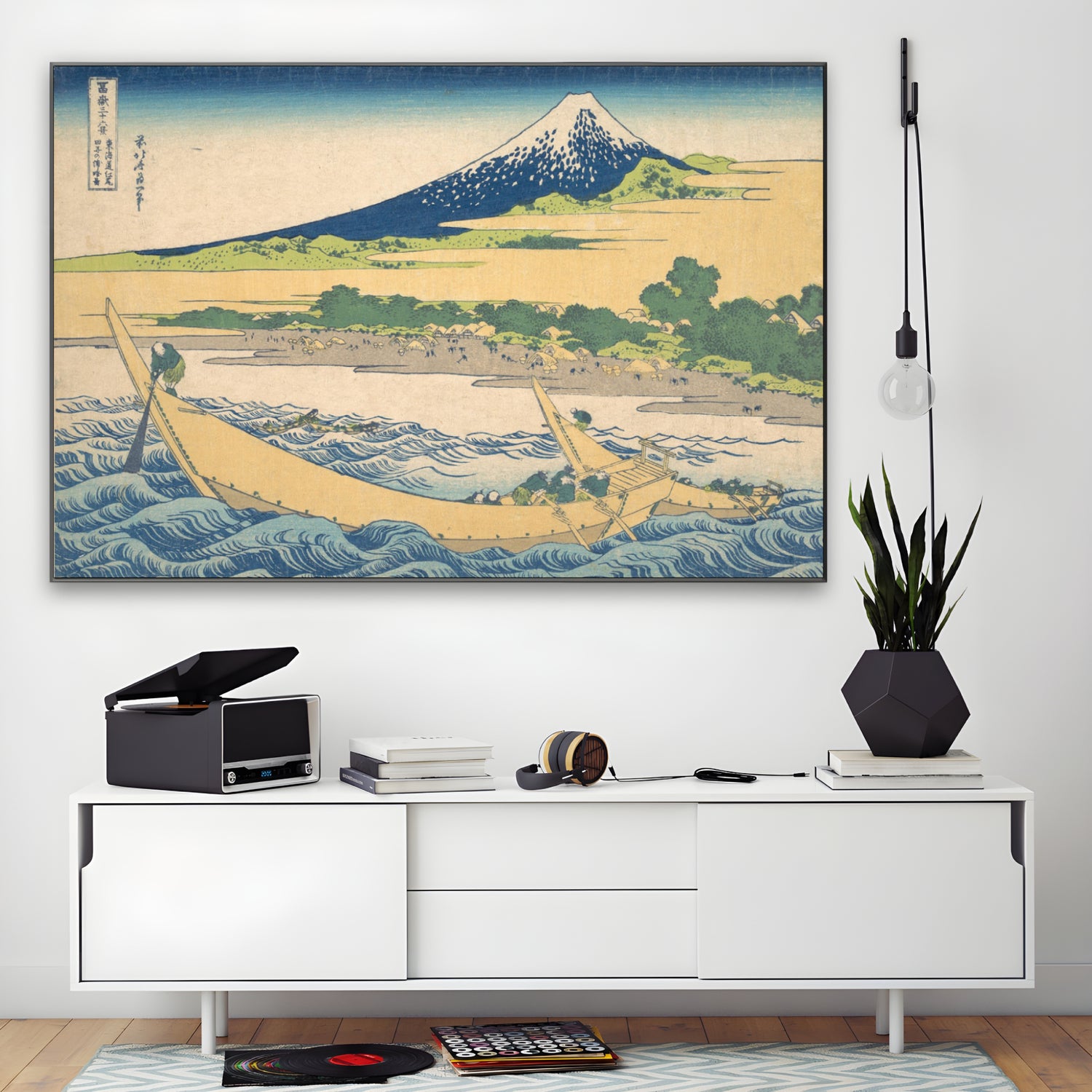 Quadro Stampa su Tela Baia di Tago, Katsushika Hokusai - CupidoDesign