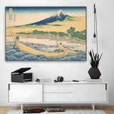 Quadro Stampa su Tela Baia di Tago, Katsushika Hokusai - CupidoDesign