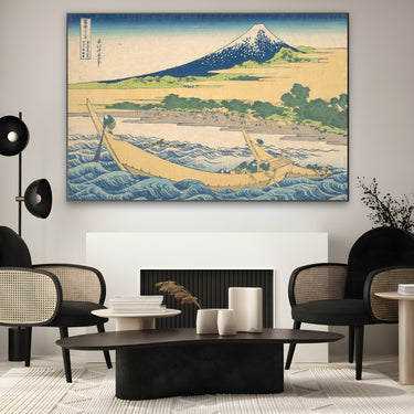 Quadro Stampa su Tela Baia di Tago, Katsushika Hokusai - CupidoDesign