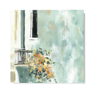 Quadro Stampa su Tela Balcone in Fiore - CupidoDesign