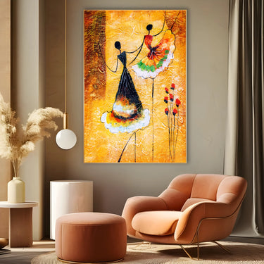 Quadro Stampa su Tela Ballo Solare - CupidoDesign