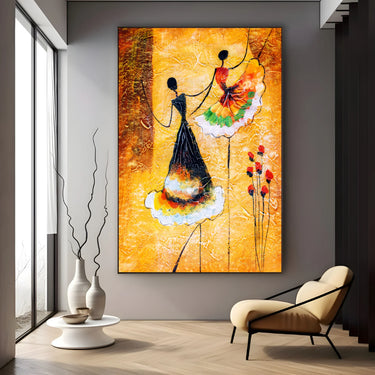 Quadro Stampa su Tela Ballo Solare - CupidoDesign