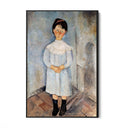 Quadro Stampa su Tela Bambina in Azzurro, Amedeo Modigliani - CupidoDesign