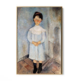 Quadro Stampa su Tela Bambina in Azzurro, Amedeo Modigliani - CupidoDesign