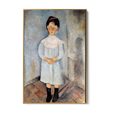 Quadro Stampa su Tela Bambina in Azzurro, Amedeo Modigliani - CupidoDesign