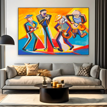 Quadro Stampa su Tela Banda in movimento - CupidoDesign