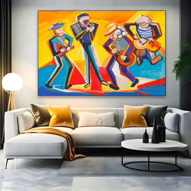 Quadro Stampa su Tela Banda in movimento - CupidoDesign