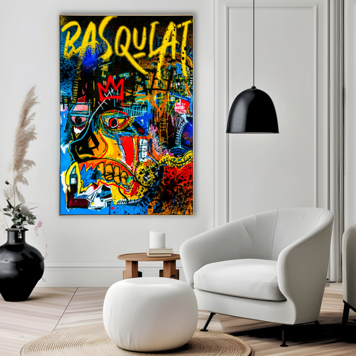 „Basquiat“ drobės sienos menas