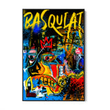 Arte de la pared de la lona de Basquiat