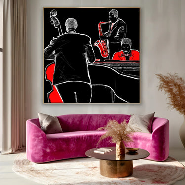 Quadro Stampa su Tela Battito Ritmico - CupidoDesign