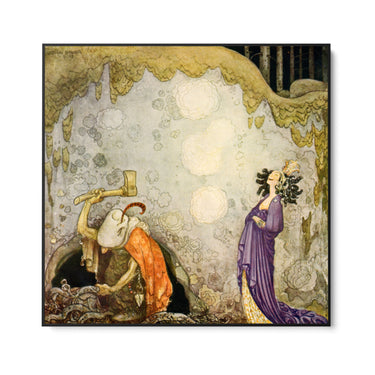Quadro Stampa su Tela Bianca Maria, John Bauer - CupidoDesign