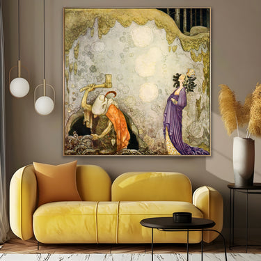 Quadro Stampa su Tela Bianca Maria, John Bauer - CupidoDesign
