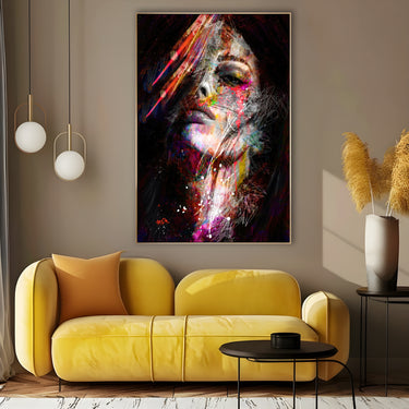 Quadro Stampa su Tela Ombra Colorata - CupidoDesign