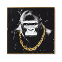 Quadro Stampa su Tela Black Gorilla - CupidoDesign