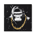 Quadro Stampa su Tela Black Gorilla - CupidoDesign