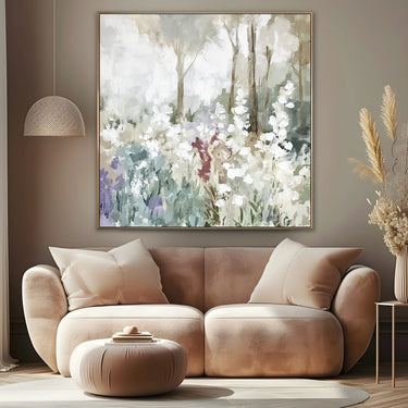 Quadro Stampa su Tela Bosco Bianco - CupidoDesign