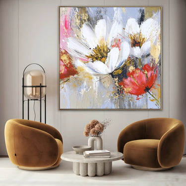 Quadro Stampa su Tela Brezza Bianca - CupidoDesign