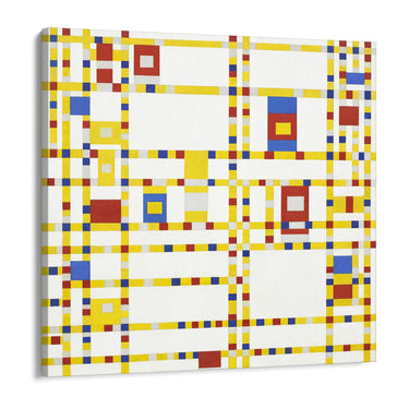 Quadro Stampa su Tela Broadway Boogie-Woogie, Piet Mondrian - CupidoDesign