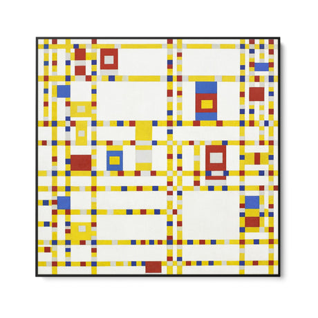 Quadro Stampa su Tela Broadway Boogie-Woogie, Piet Mondrian - CupidoDesign
